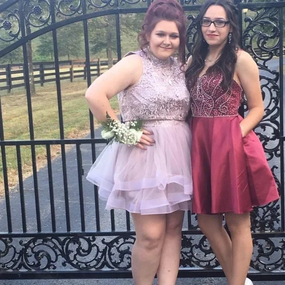 Dresses | 2 Piece Pink Homecoming Dress | Poshmark